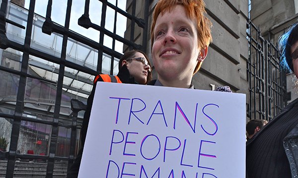 Transexual protest