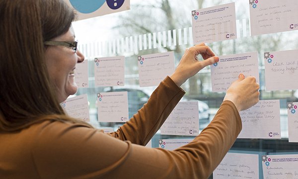 Woman taking part in training session at CRUK CRN programme launch