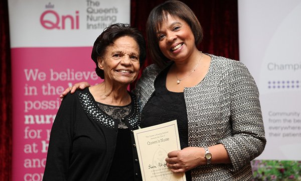 QNI award winner Sharon Aldridge-Bent with her mother Doris Aldridge