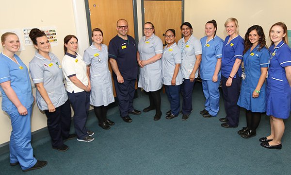 Participants in a fellowship programme at Gloucestershire Hospitals NHS Foundation Trust. The trust devised the programme to attract nurses and encourage them to stay.