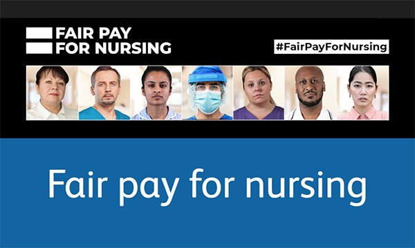 Fair Pay for Nursing RCN campaign publicity image