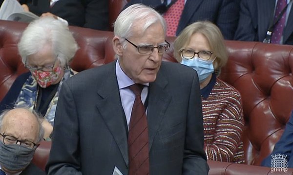 Lord Laming speaks in House of Lords debate about tackling abuse of NHS staff