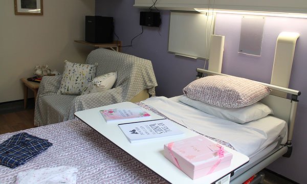 Photo of room specially designed by nurse for patients at the end of life