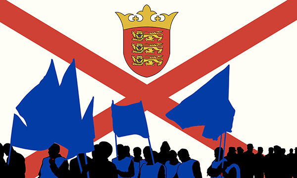 Jersey flag illustration