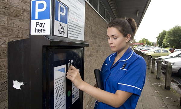 Hospital staff parking charges