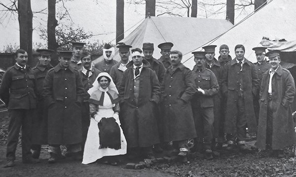 Nurses with the walking wounded