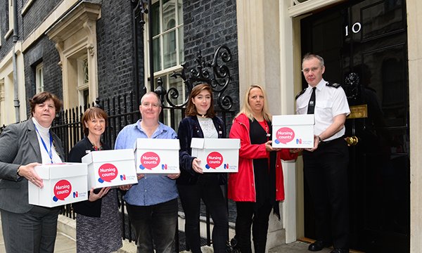Scrap the Cap postcards delivered to Downing Street