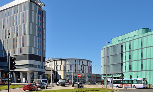 Queen Elizabeth University Hospital in Glasgow, a region where agency spending rose sharply