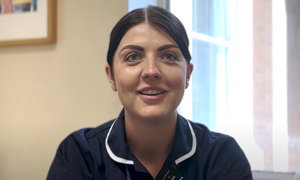 Senior staff nurse Gemma in a video where she explains the benefits of her new four-day week working for Midlands Partnership University NHS Foundation Trust